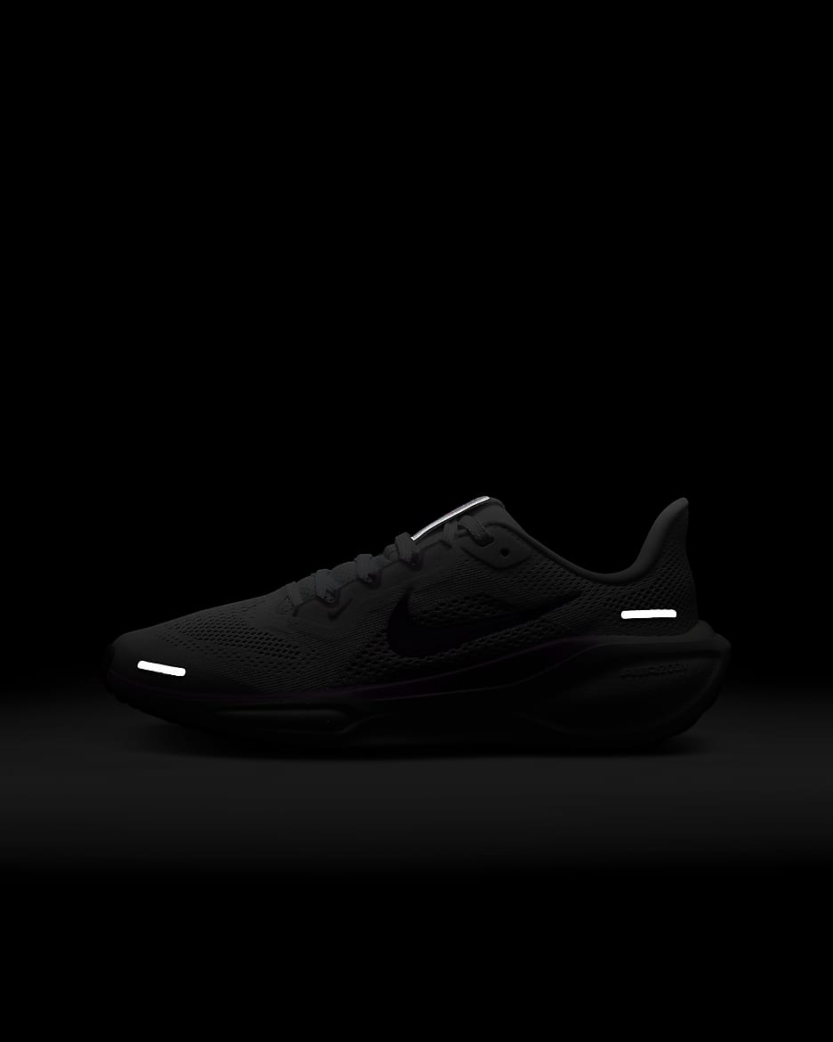 Nike Pegasus 41 Older Kids Road Running Shoes White
